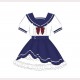 Cloud Letter Idol Lolita Style Top + Skirt + Tie Set (KJ50)
